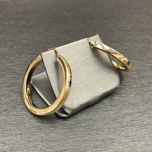 14k yellow gold hoop earrings